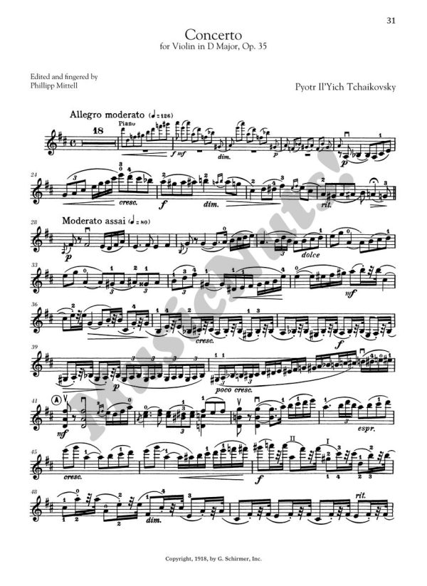 Bruch, Mendelssohn, Tchaikovsky - Three Romantic Violin Concertos for Violin and Piano - Image 7